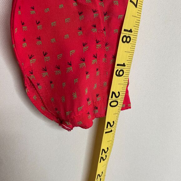 Charlotte Ford Boutique 100% Silk Fuchsia Collarless Button Front Dress Size 6 - Picture 11 of 15